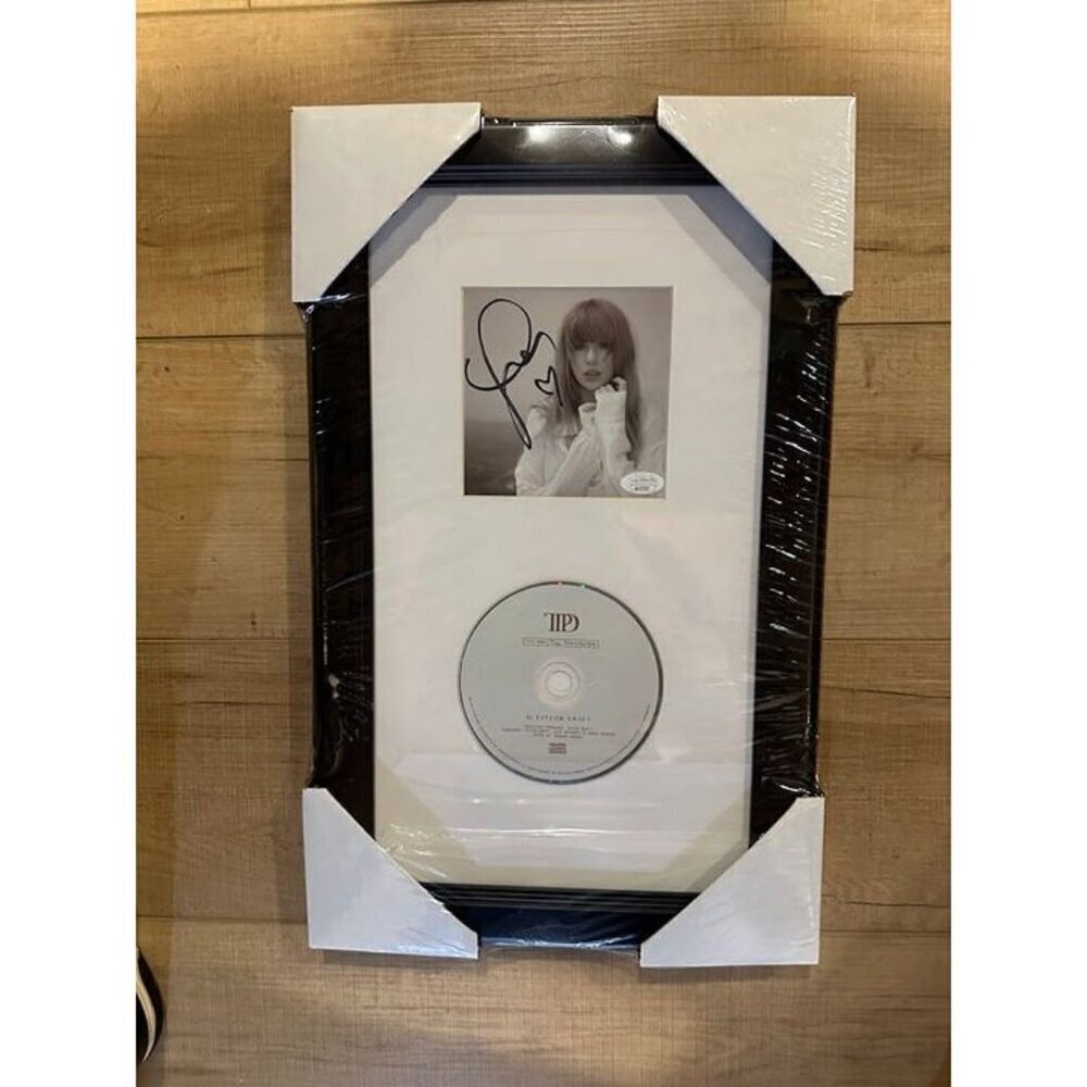 Taylor Swift signed autographed TTPD CD Insert Framed JSA